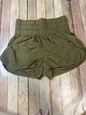 FP Movement by Free People Olive High-Smock Athletic Shorts